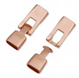 Zdjęcie - Zapięcie do rzemieni haczyk w kolorze rose gold 10x7mm